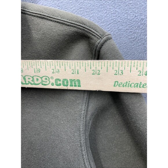 Carhartt Full Zip Fleece Hoodie Men Loose Fit Pockets Olive Green Worker Size XL - Picture 7 of 16